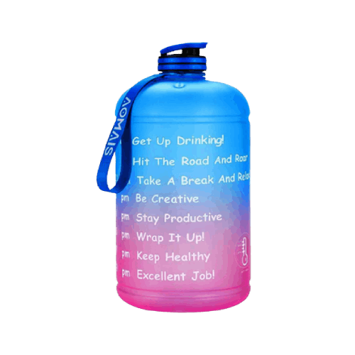 AOMAIS Half Gallon Water Bottle with Motivational Time Marker AOMAIS Half Gallon Water Bottle with Motivational Time Marker