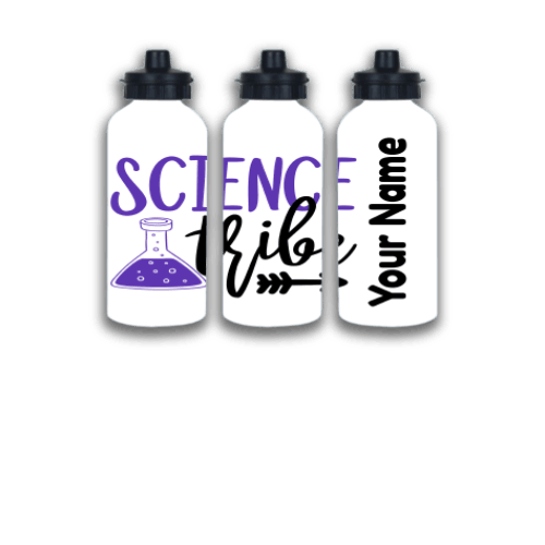 Science tribe water bottle for active kids, water bottle for school, science lover, water bottle for teacher, science teacher