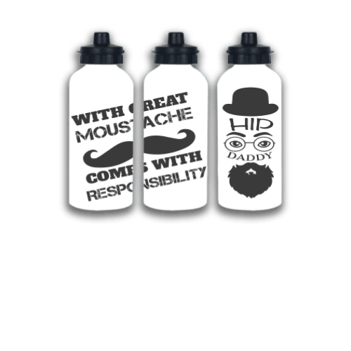 Great moustache comes with responsibility water bottle, gift for cool daddy, water bottle for dad, custom water bottle Great moustache comes with responsibility water bottle, gift for cool daddy, water bottle for dad, custom water bottle