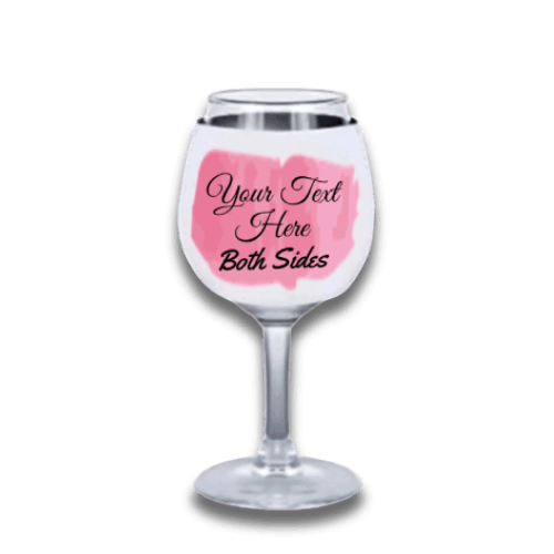 Your custom text on wine chiller, Gift for mom, Wine Lover Glass Holder, Wine Glass Holder, Wine Glass Insulator, Sleeve for Wine Glass
