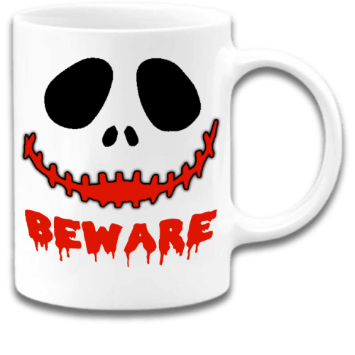 Beware Coffee Mug With Scary Face, Coffee Mug for her, Mug for Mom, Mug for Friend, Mug for Him, Mug with sayings, Spooky Season Beware Coffee Mug With Scary Face, Coffee Mug for her, Mug for Mom, Mug for Friend, Mug for Him, Mug with sayings, Spooky Season