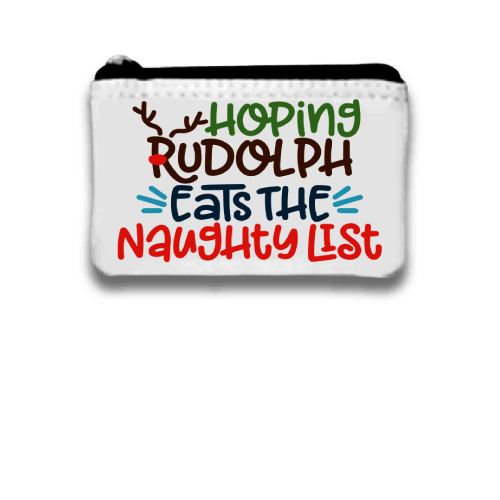Hoping rudolph eats the naughty list Coin Purse to keep your change in small purse for christmas, Coin purse wallet, Custom Pouch with zipper Hoping rudolph eats the naughty list Coin Purse to keep your change in small purse for christmas, Coin purse wallet, Custom Pouch with zipper