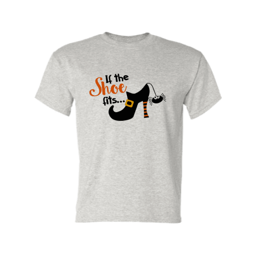 If the shoe fits Ash Color T-shirt For Adult, Spider on Shirt, Halloween Shirt for Her If the shoe fits Ash Color T-shirt For Adult, Spider on Shirt, Halloween Shirt for Her