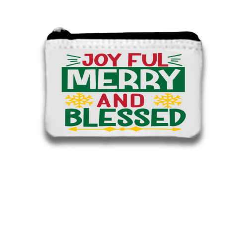 Joyful Merry and blessed written on Coin Purse to keep your change in small purse for christmas, Coin purse wallet, Custom Pouch with zipper Joyful Merry and blessed written on Coin Purse to keep your change in small purse for christmas, Coin purse wallet, Custom Pouch with zipper