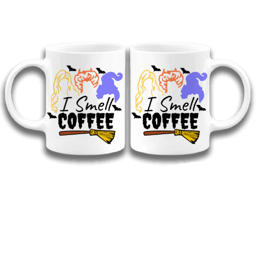 I smell coffee, I smell Children Coffee Mug, Hocus Pocus Funny Sayings on Mug, Humorous Coffee Mugs