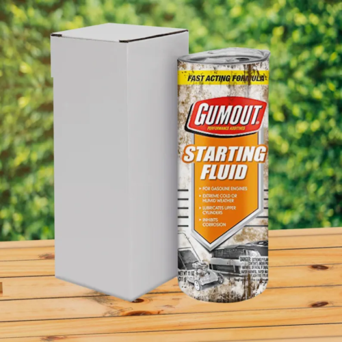 Gumout Starting Fluid-Inspired Tumbler - Car Enthusiast, and DIY Professional Tumbler - Perfect Gift for Him Gumout Starting Fluid-Inspired Tumbler - Car Enthusiast, and DIY Professional Tumbler - Perfect Gift for Him