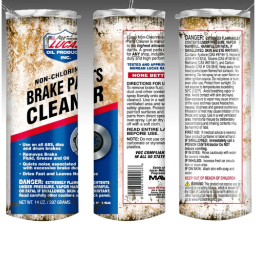 Rusty Lucas Brake Parts Cleaner Tumbler for Mechanics - Gift For Father - Men Tumbler - Car Mugs - Mechanic Gifts Oil Cleaning Tumbler Rusty Lucas Brake Parts Cleaner Tumbler for Mechanics - Gift For Father - Men Tumbler - Car Mugs - Mechanic Gifts Oil Cleaning Tumbler